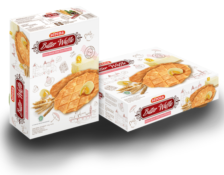 Butter Waffle Desain Kemasan